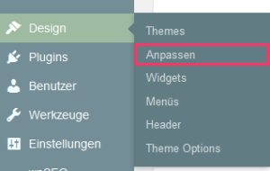 design anpassen