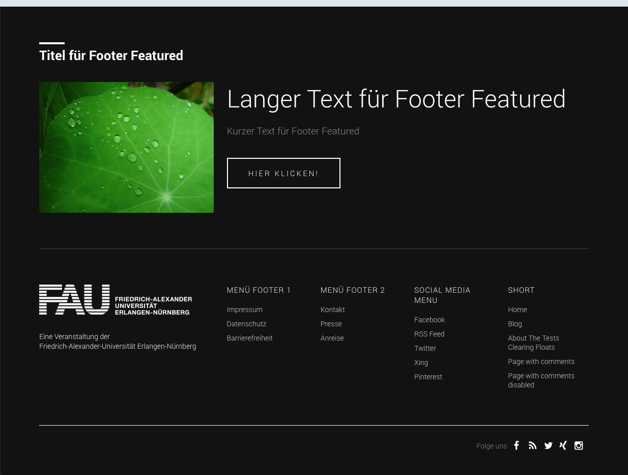 Footer. 